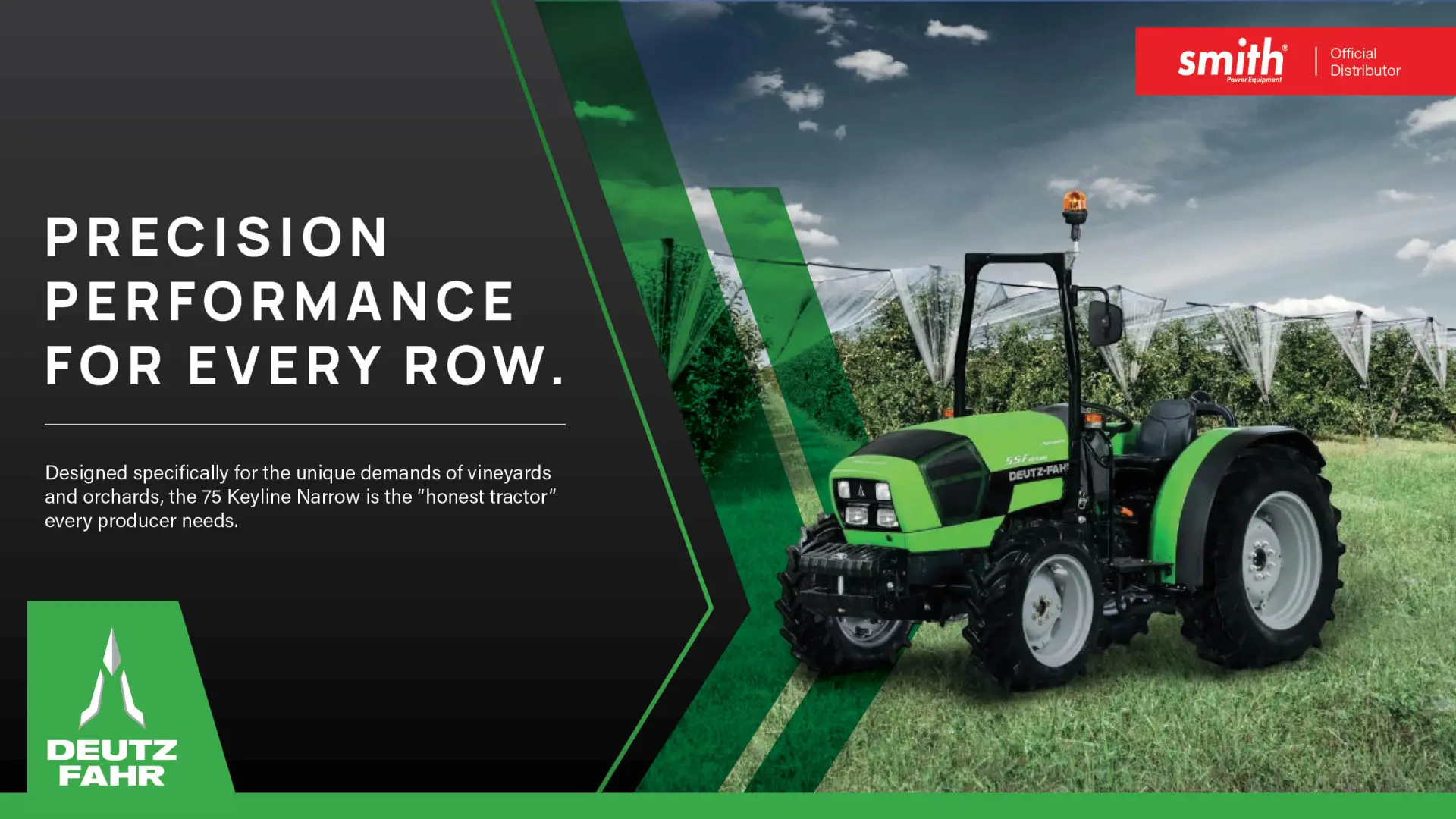 The vineyard &amp; orchard specialist: Deutz-Fahr 75 Keyline Narrow | Smith Power Equipment 