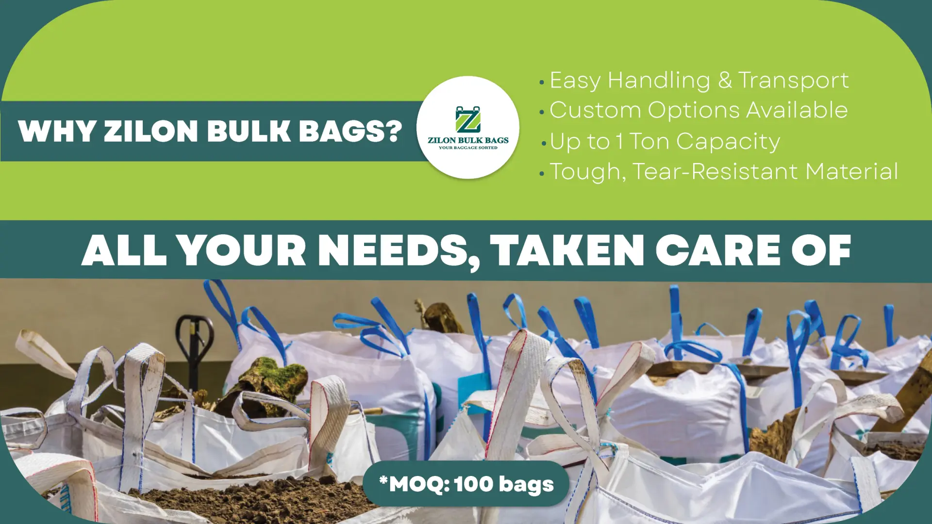 Quality bulk bags for your toughest projects | Zilon Bulk Bags