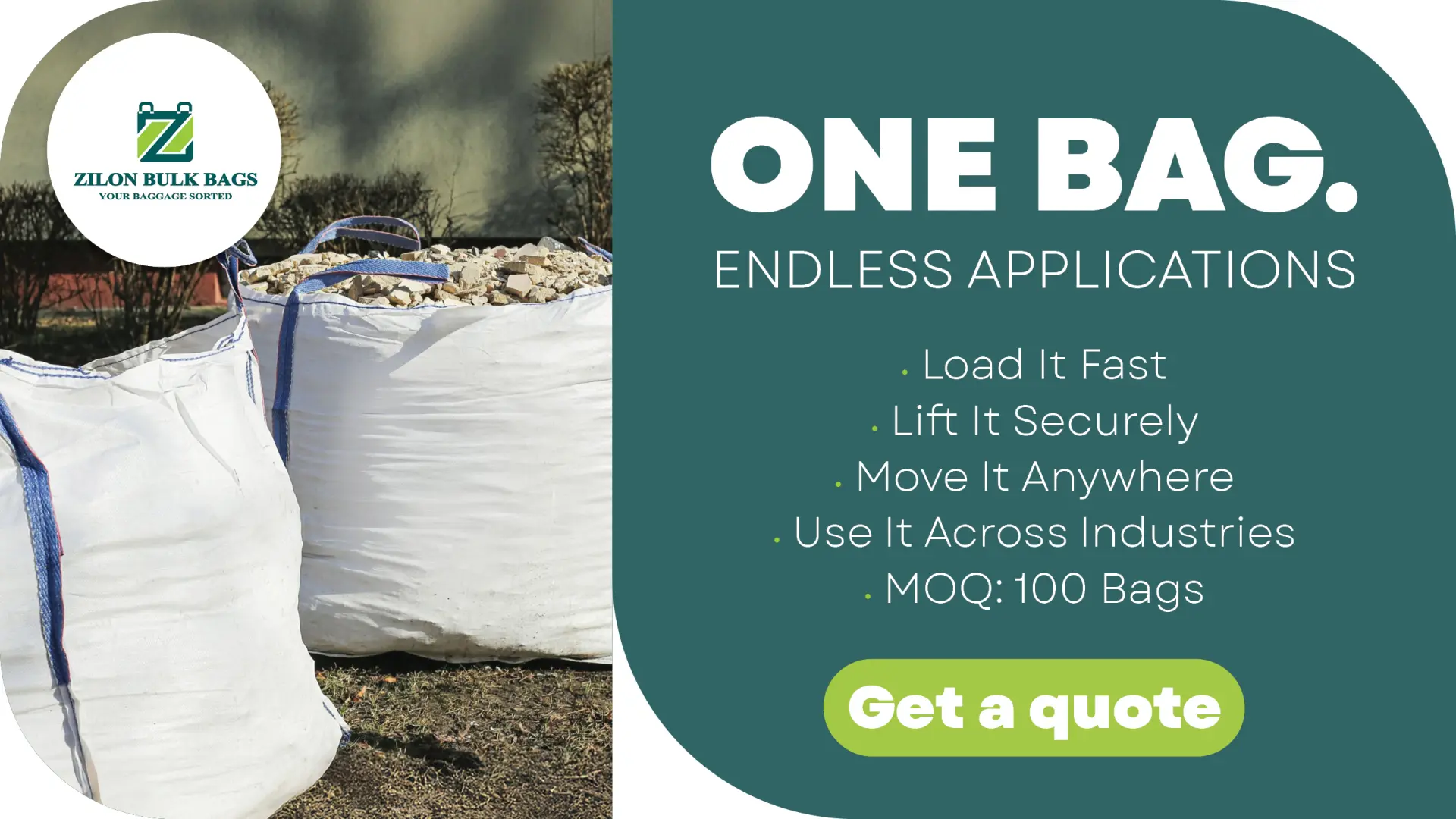 Zilon Bulk Bags: Built for the heavy lifting