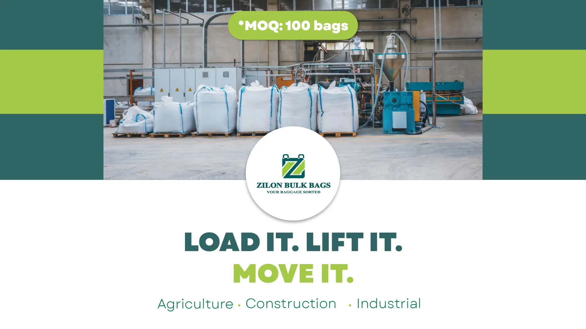 Zilon Bulk Bags: Your baggage, sorted | High-quality polypropylene FIBC bags