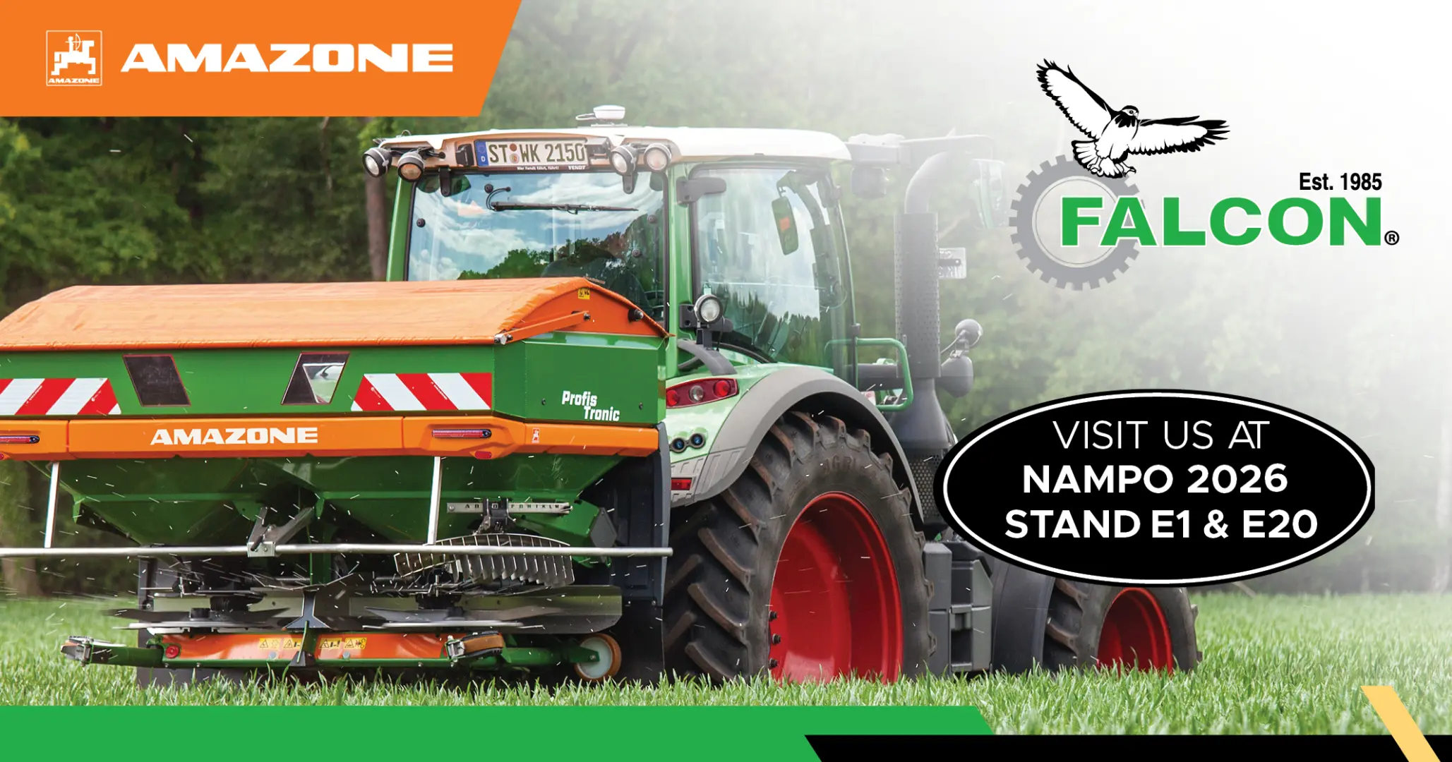 Precision Amazone spreading | Join us at NAMPO 2026 stand E1 &amp; E20