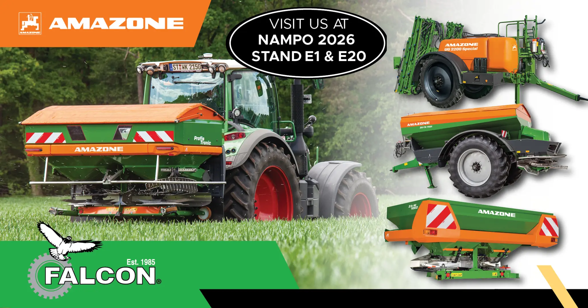 View the Amazone range | Join us at NAMPO 2026 stand E1 &amp; E20