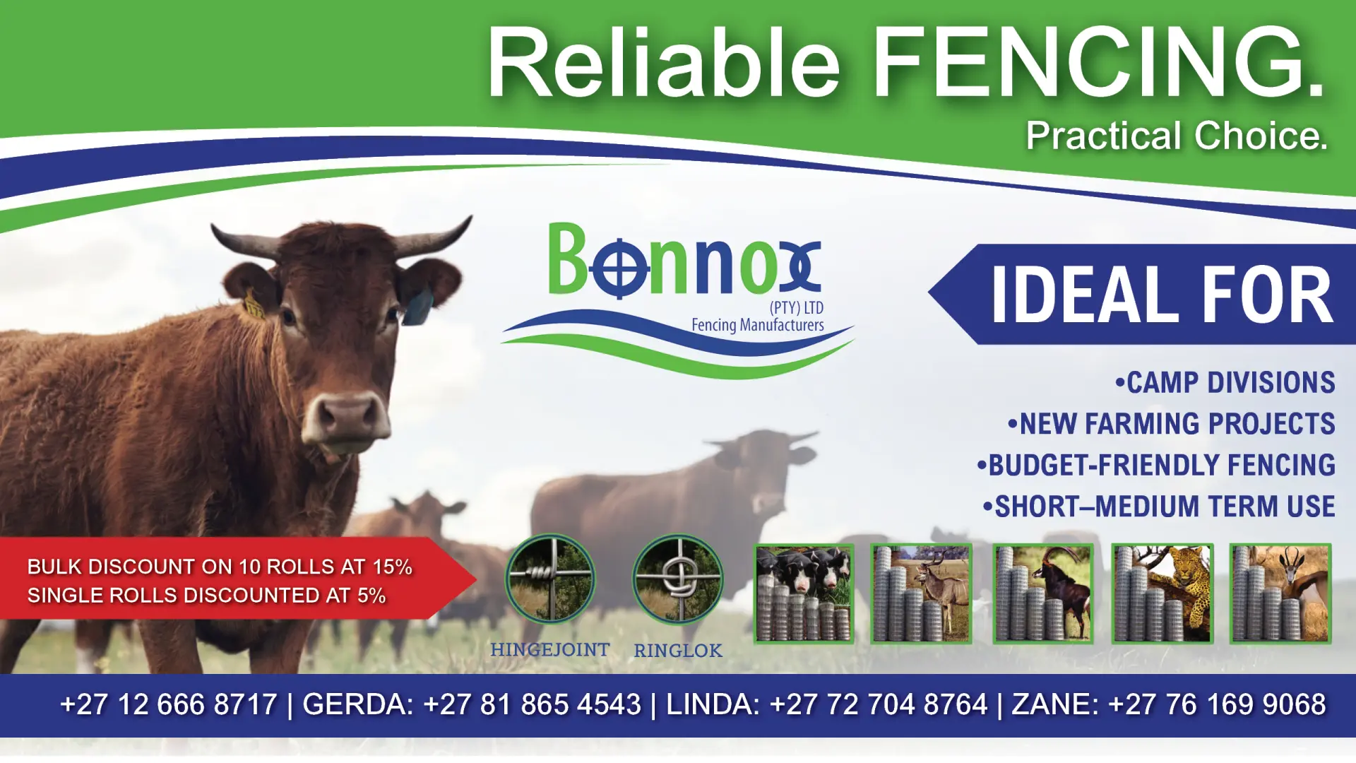 Reliable. Practical. BONNOX! | Manufacturers of world class game &amp; livestock fencing