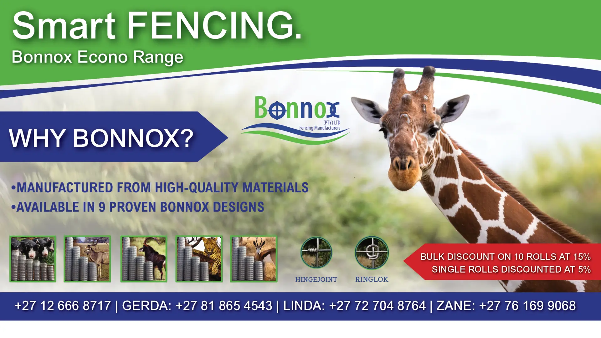 Manufacturers of world class game &amp; livestock fencing | Econo range | Bonnox