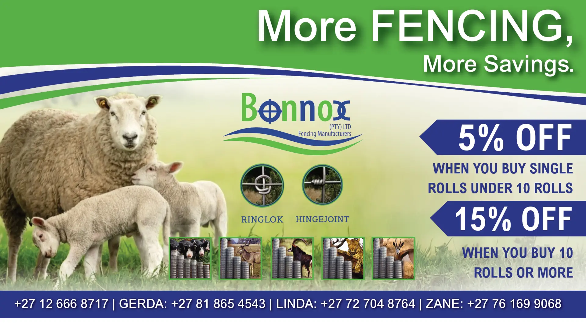 Premium game and livestock FENCING | Special discounts available | Bonnox