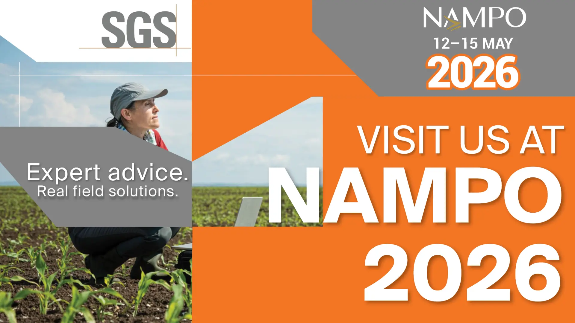 Expert Agricultural Advice and Real Field Solutions: Join SGS at NAMPO 2026 12–15 May
