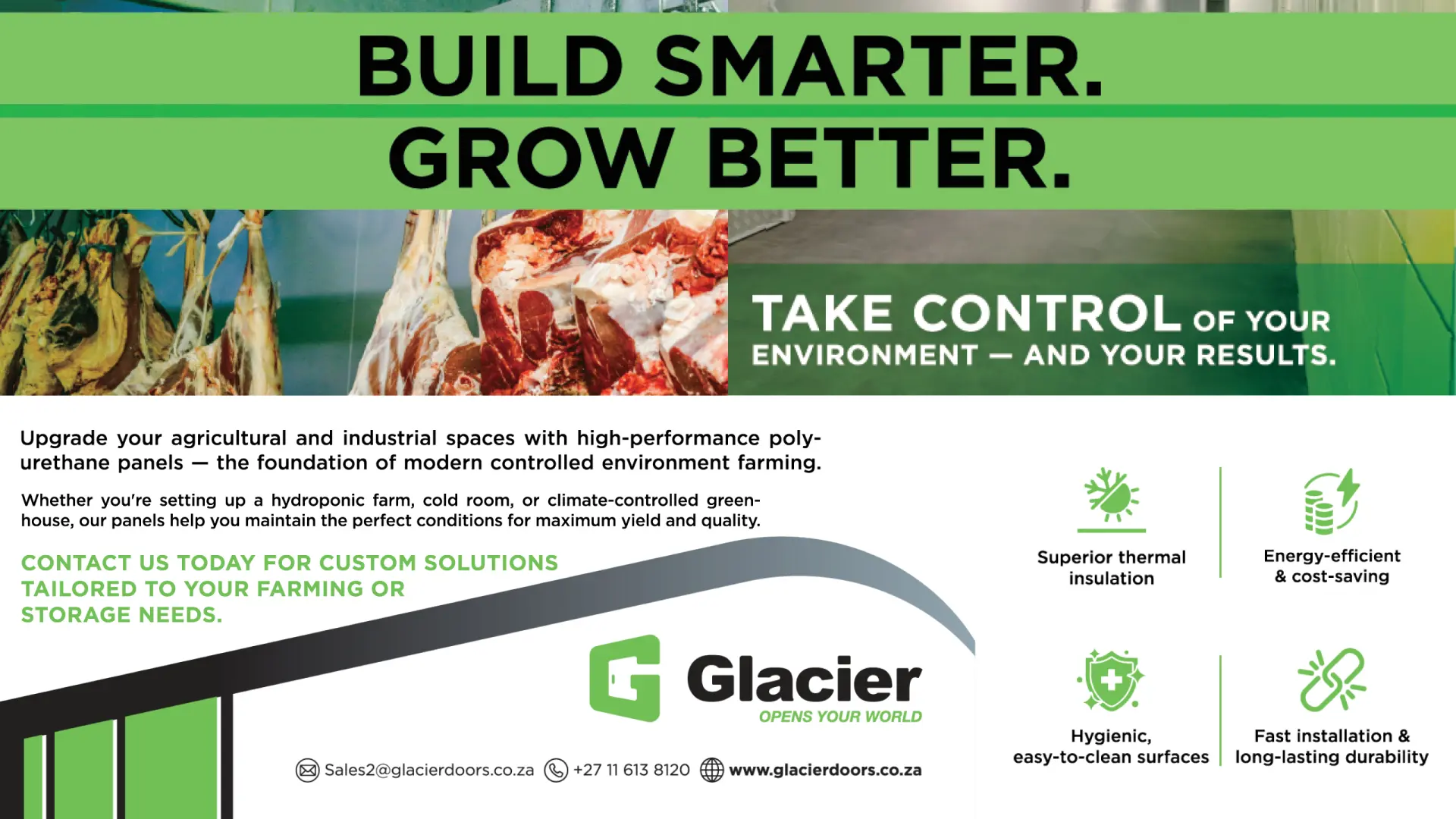 Build smarter: High-performance polyurethane insulated panels for modern farming and more | Glacier