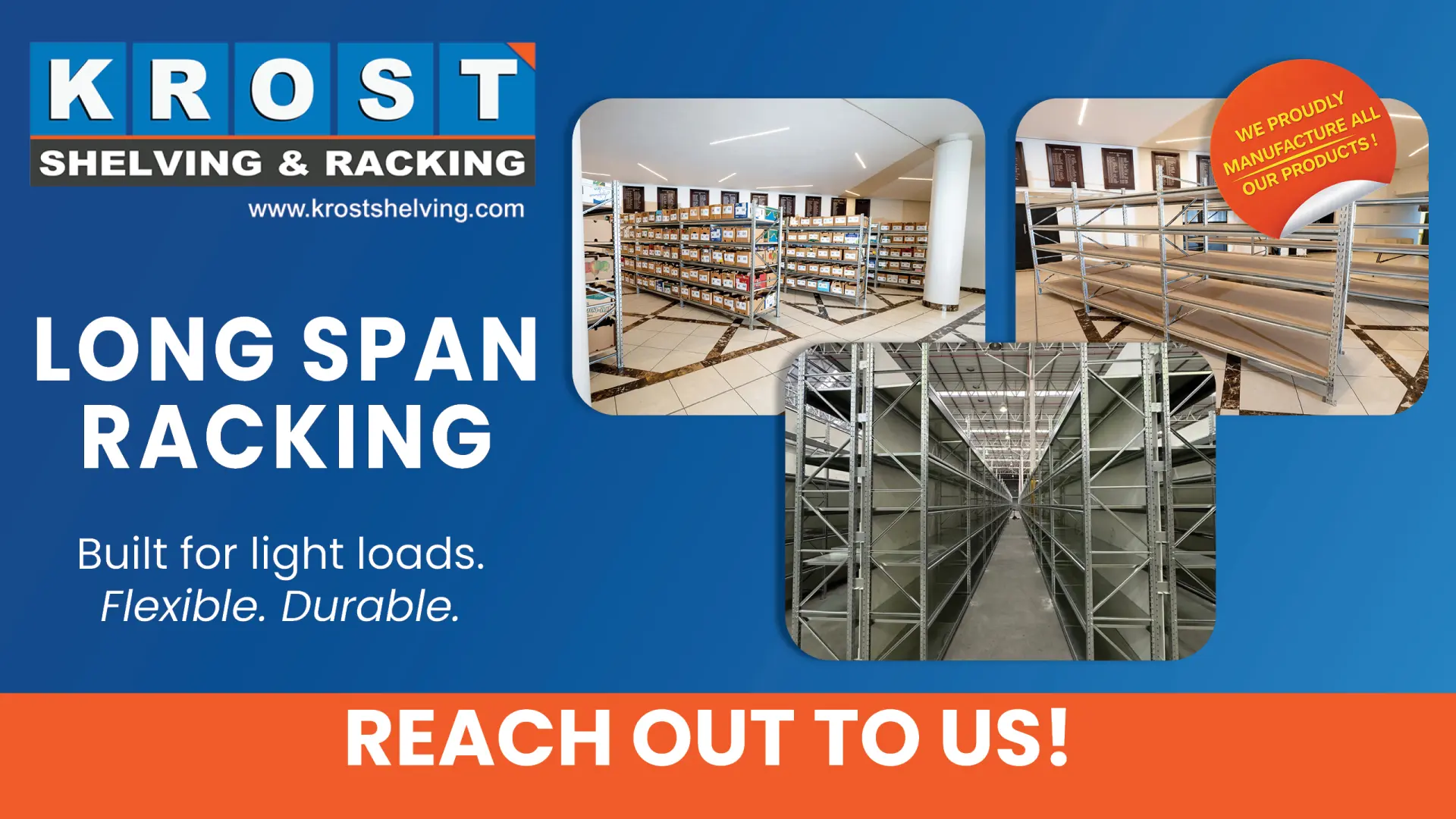 Krost long span racking: The ultimate solution for light load storage