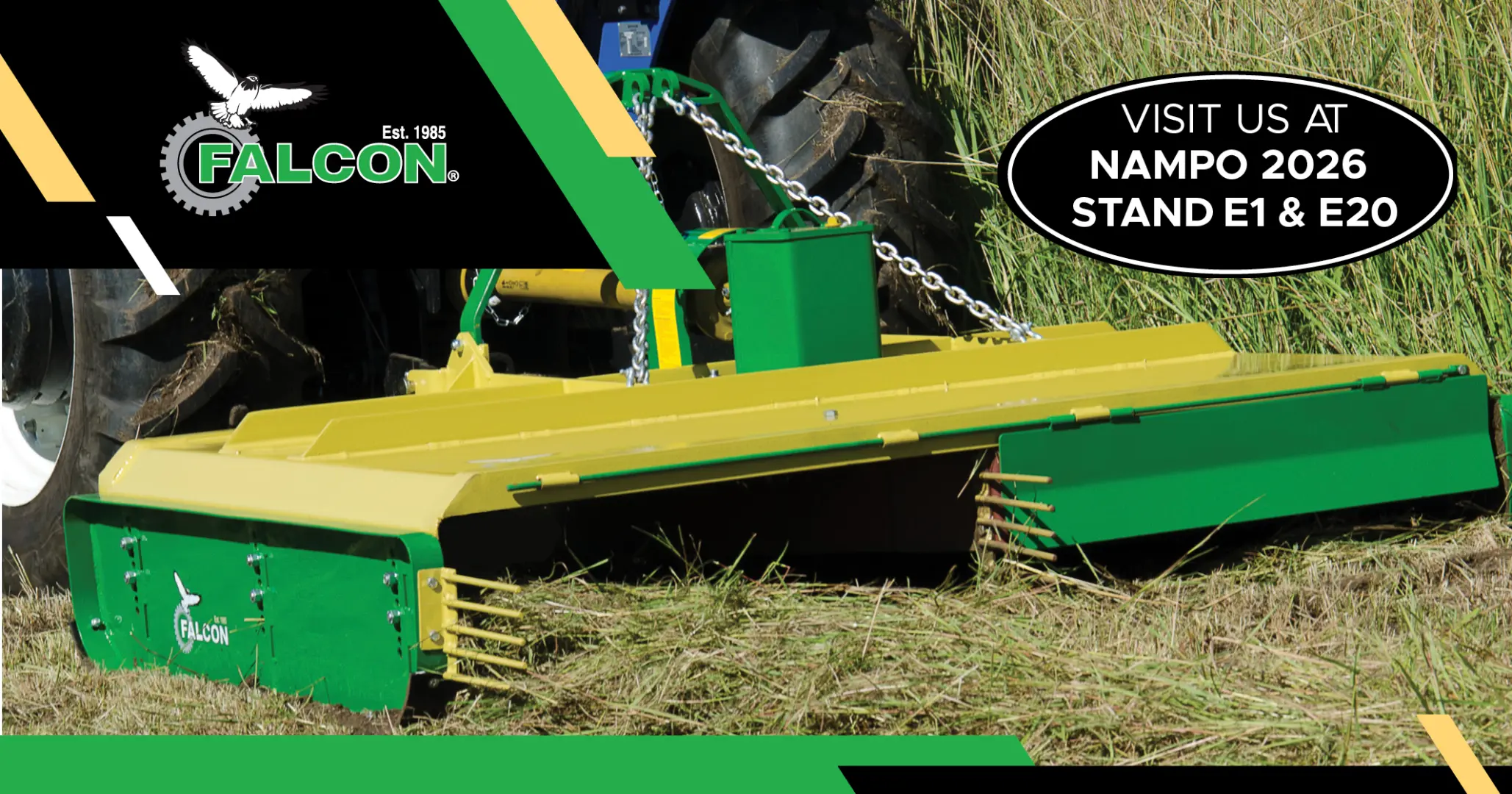 Heavy-duty Falcon gear | Join us at NAMPO 2026 stand E1 &amp; E20