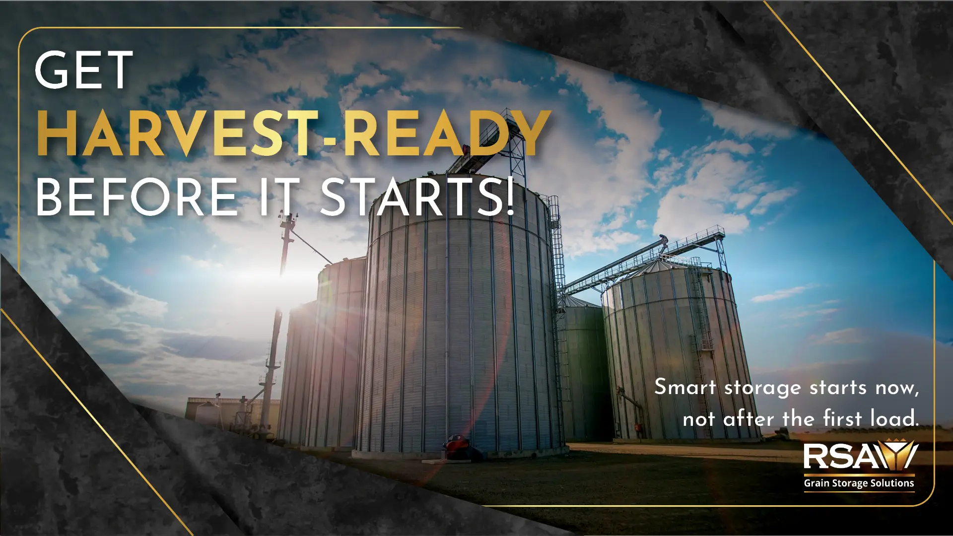 Grain storage and handling equipment  | Get harvest ready with RSA Grain Storage Solutions 
