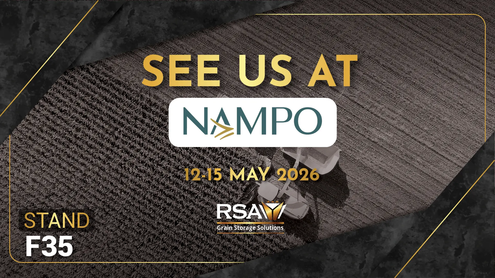 Secure your season with RSA Grain Storage Solutions at NAMPO 2026 | Stand F35