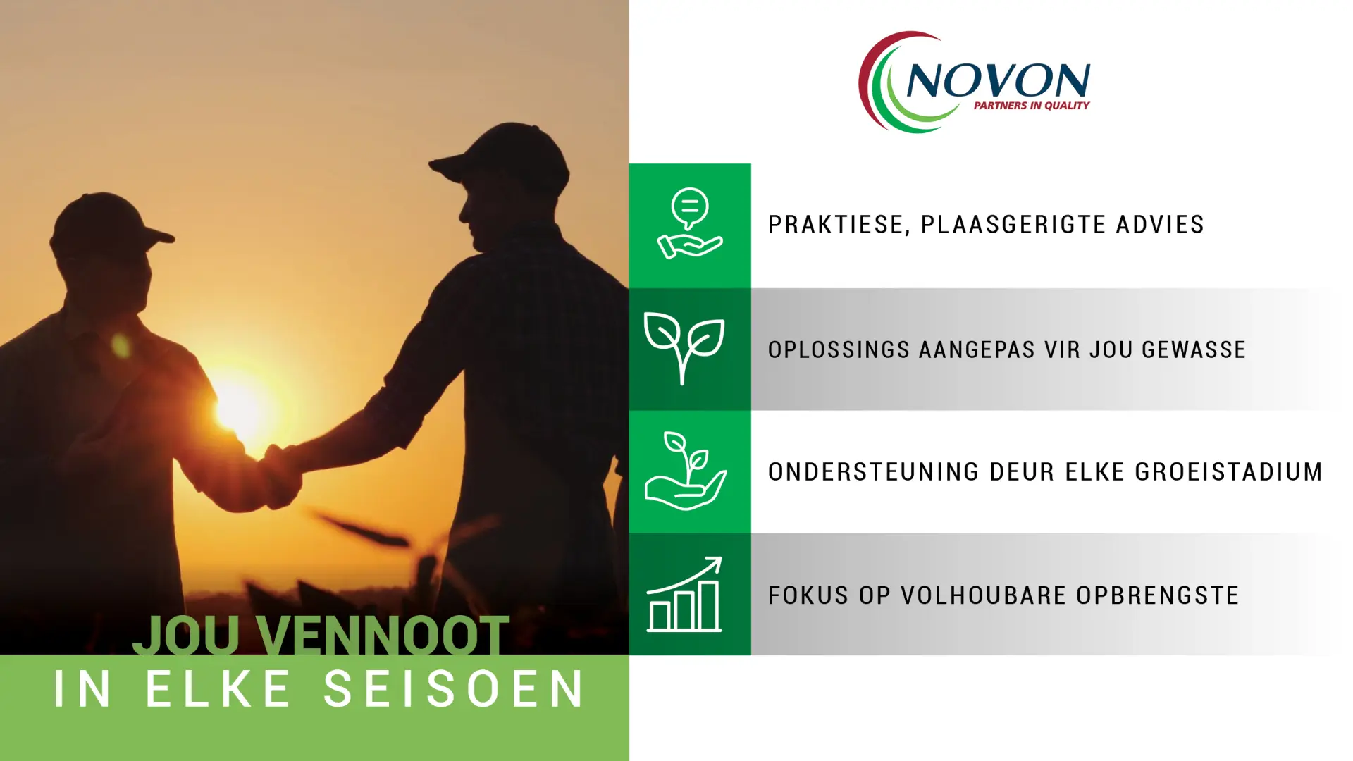 Jou vennoot in elke seisoen | Novon