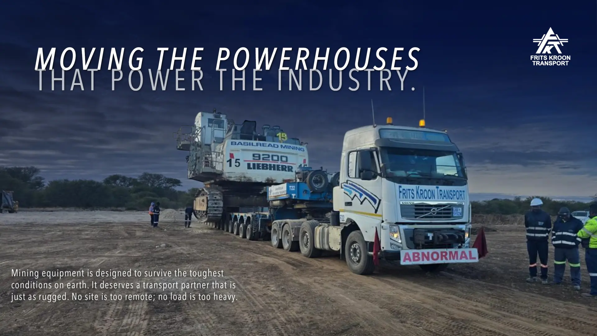 Frits Kroon Transport: Leaders in abnormal &amp; heavy-duty haulage