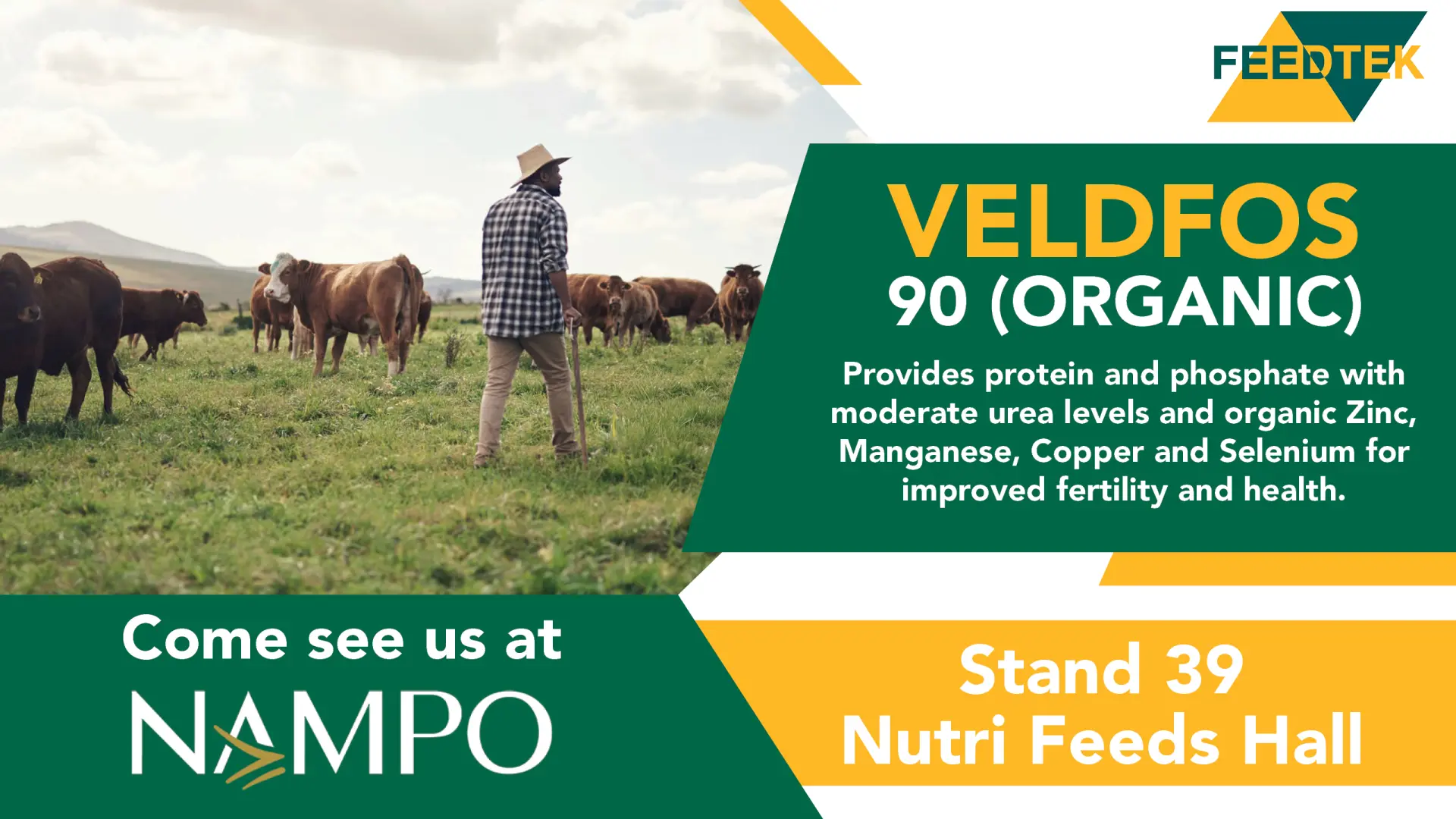 Boost fertility and health with Veldfos 90 (Organic) | Join Feedtek at NAMPO 2026