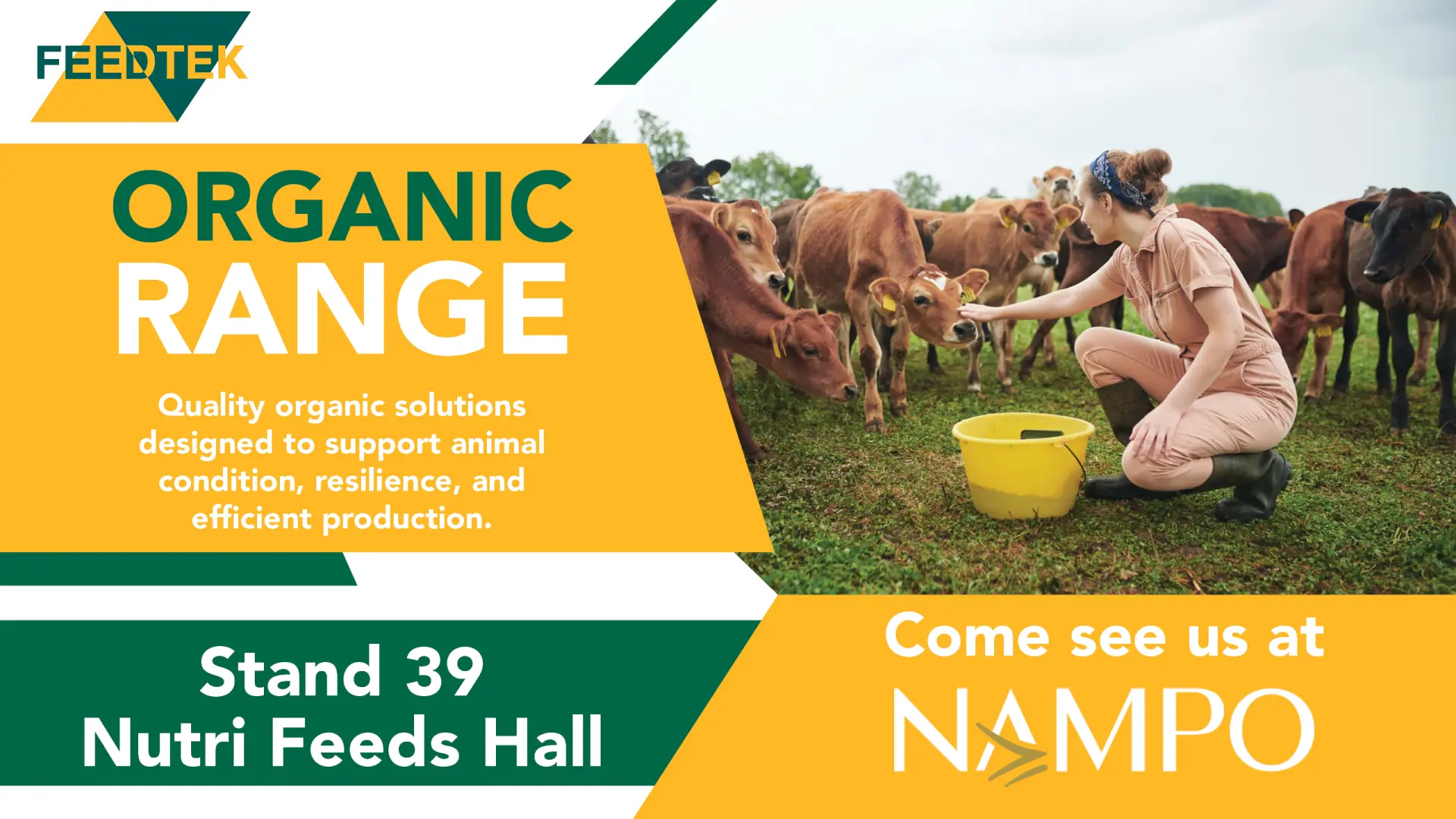 Elevate your herd with quality organic solutions | Visit Feedtek at NAMPO 2026 