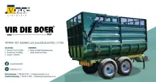Tipper 10 Ton Dubbel-As (Massakante) | Model V150 | Van Zyl Staalwerke