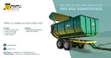 Tipper 12 Ton Dubbel-As (High Cube) | Model V327 | Van Zyl Staalwerke