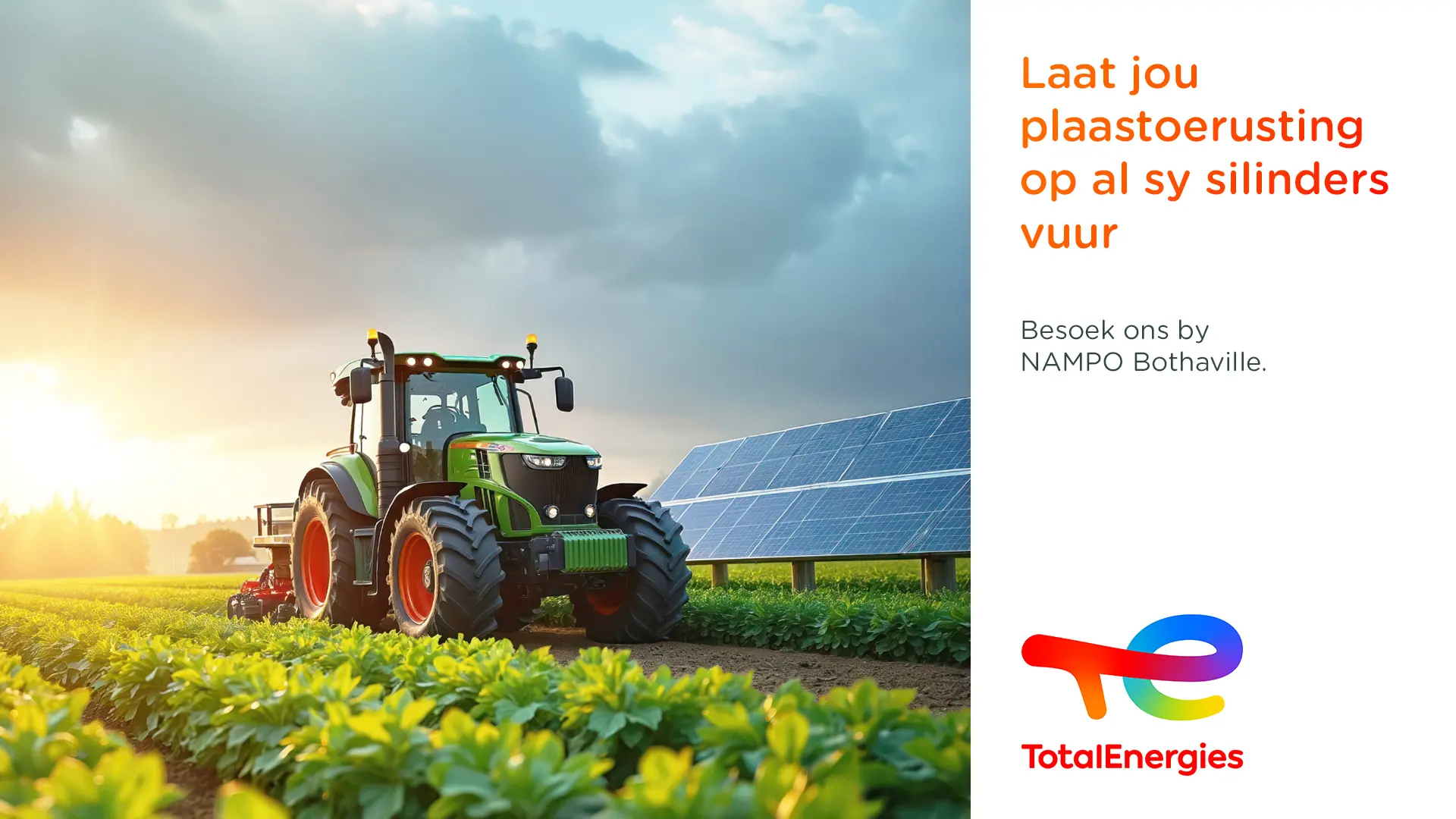 Laat jou plaastoerusting op al sy silinders vuur | TotalEnergies