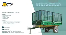 Tipwa 7 Ton Kuilvoer | Model V029 | Van Zyl Staalwerke