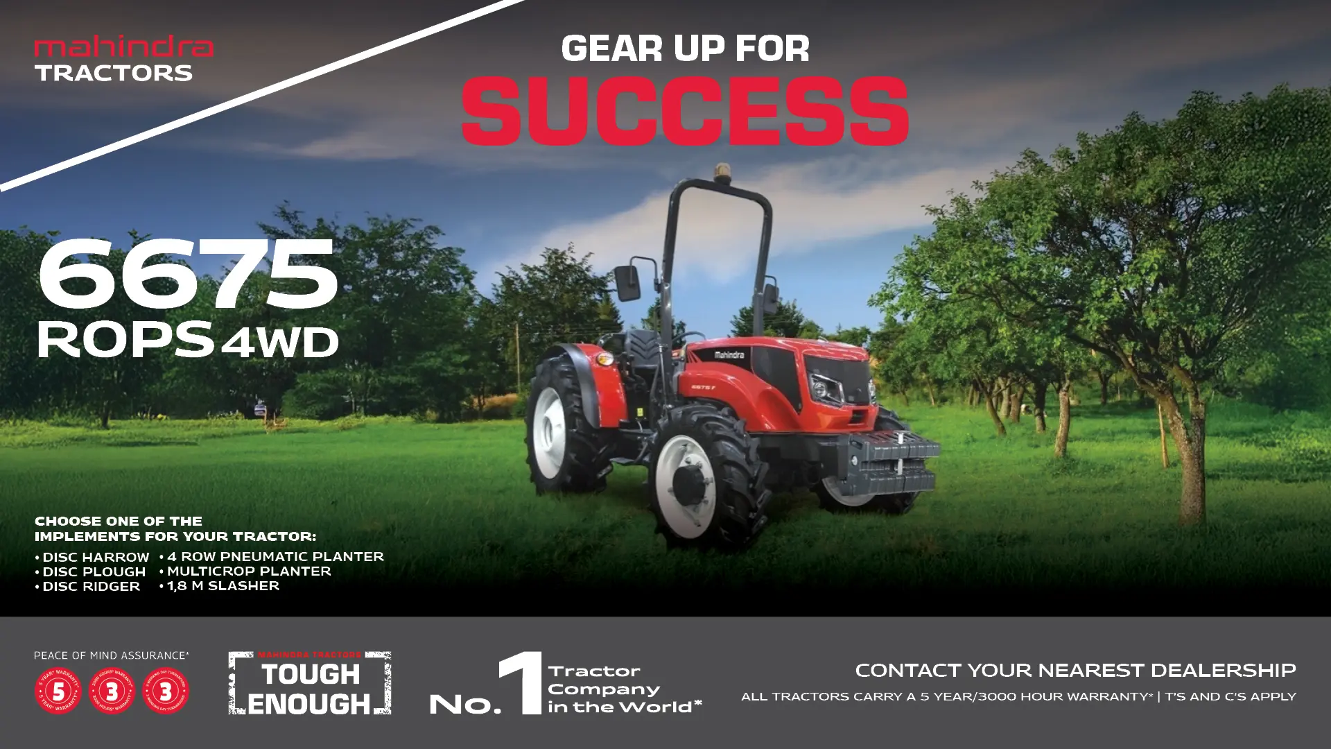 6675 ROPS 4WD | Mahindra Tractors