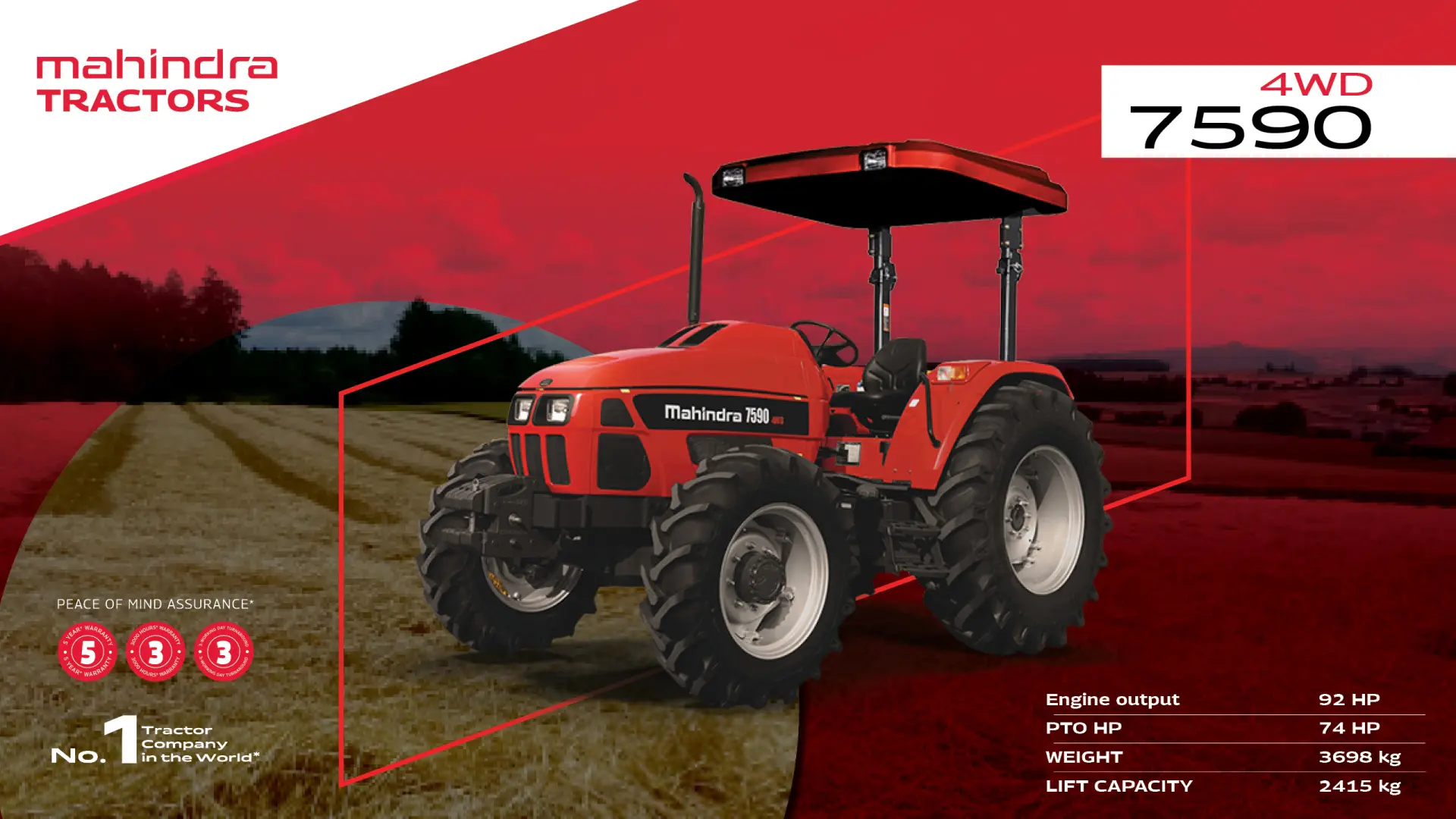 Mahindra 7590 4WD
