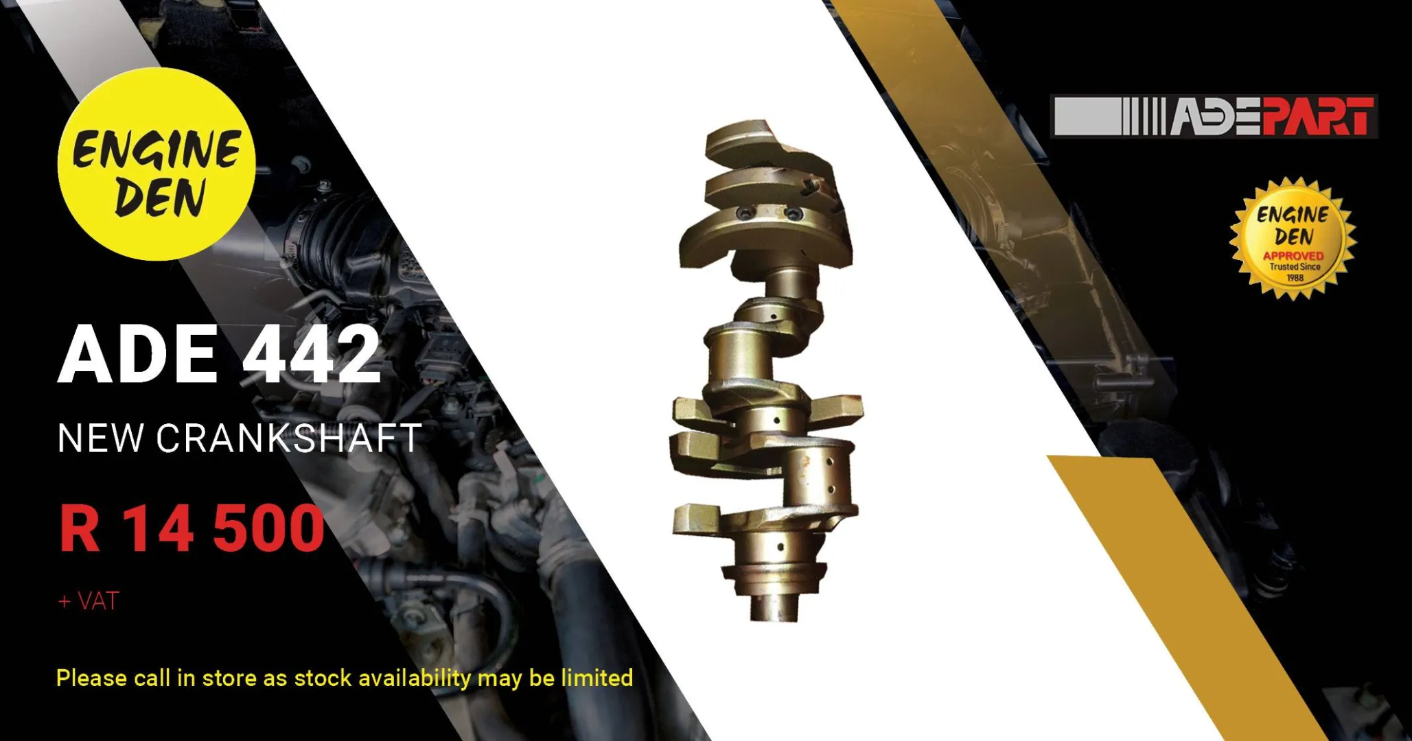 ADE 442 new Crankshaft | Engine Den