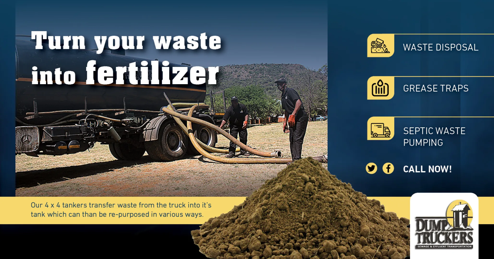 Turn your waste into fertilizer | Dump Truckers