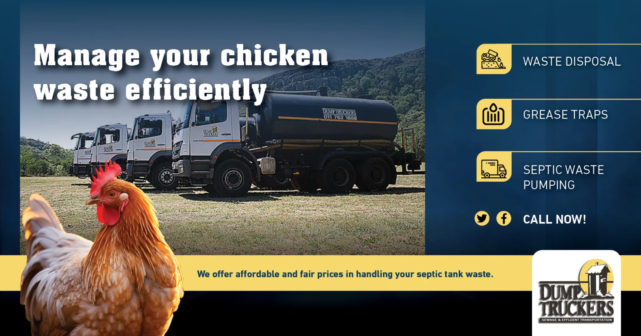 Manage your chicken waste efficiently | Dump Truckers