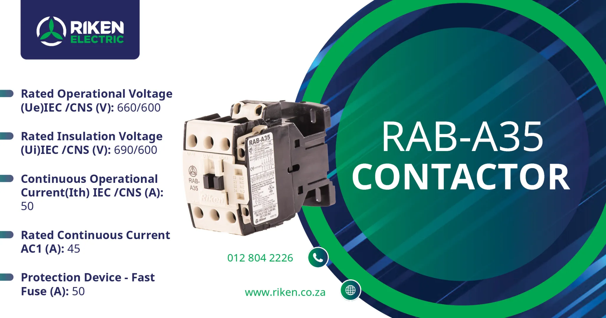 RAB-A35 Contactor | Riken Electric