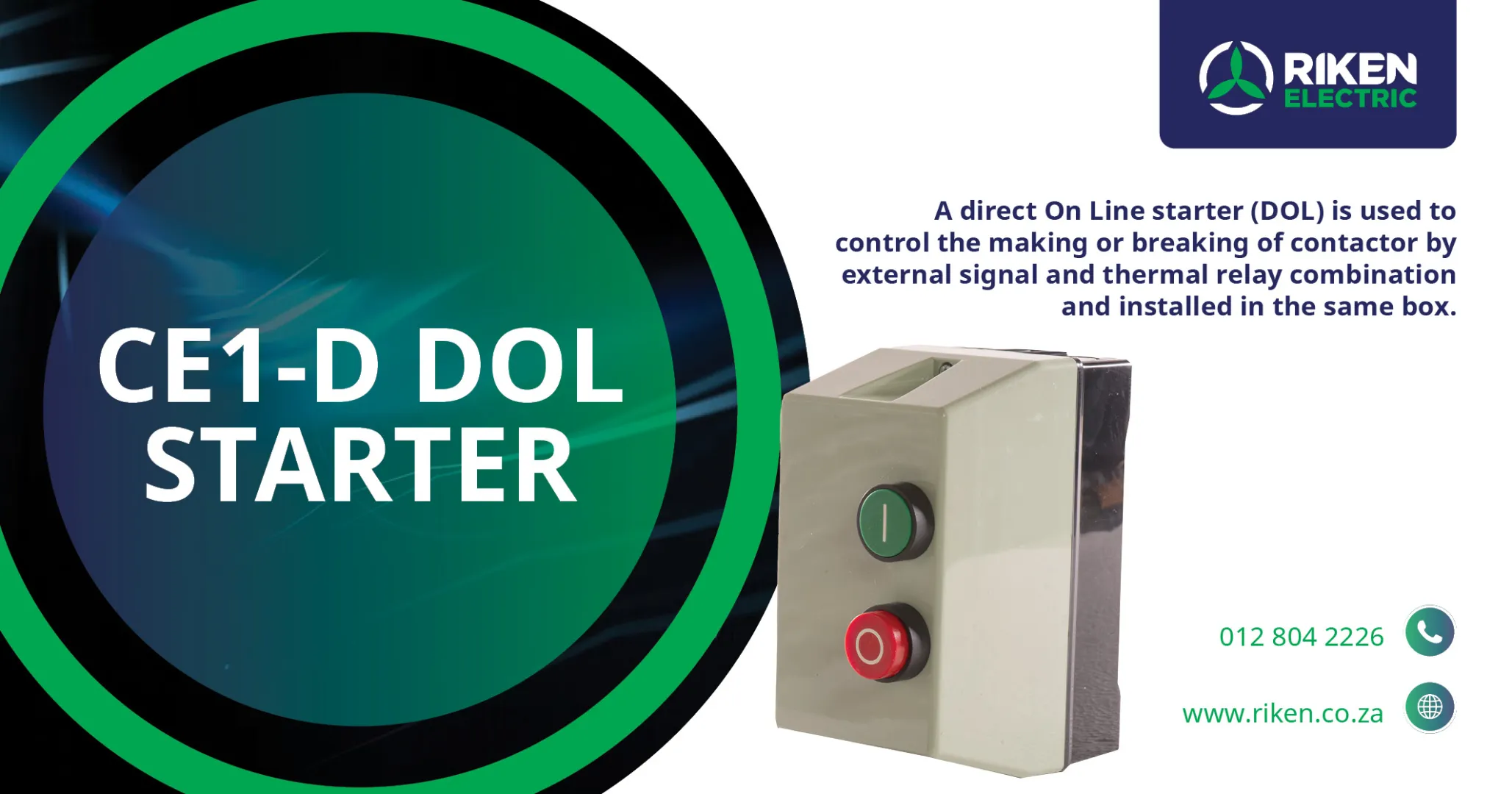 CE1-D DOL Starter | Riken Electric