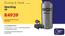 Pump and Tank | Plumber's Depot