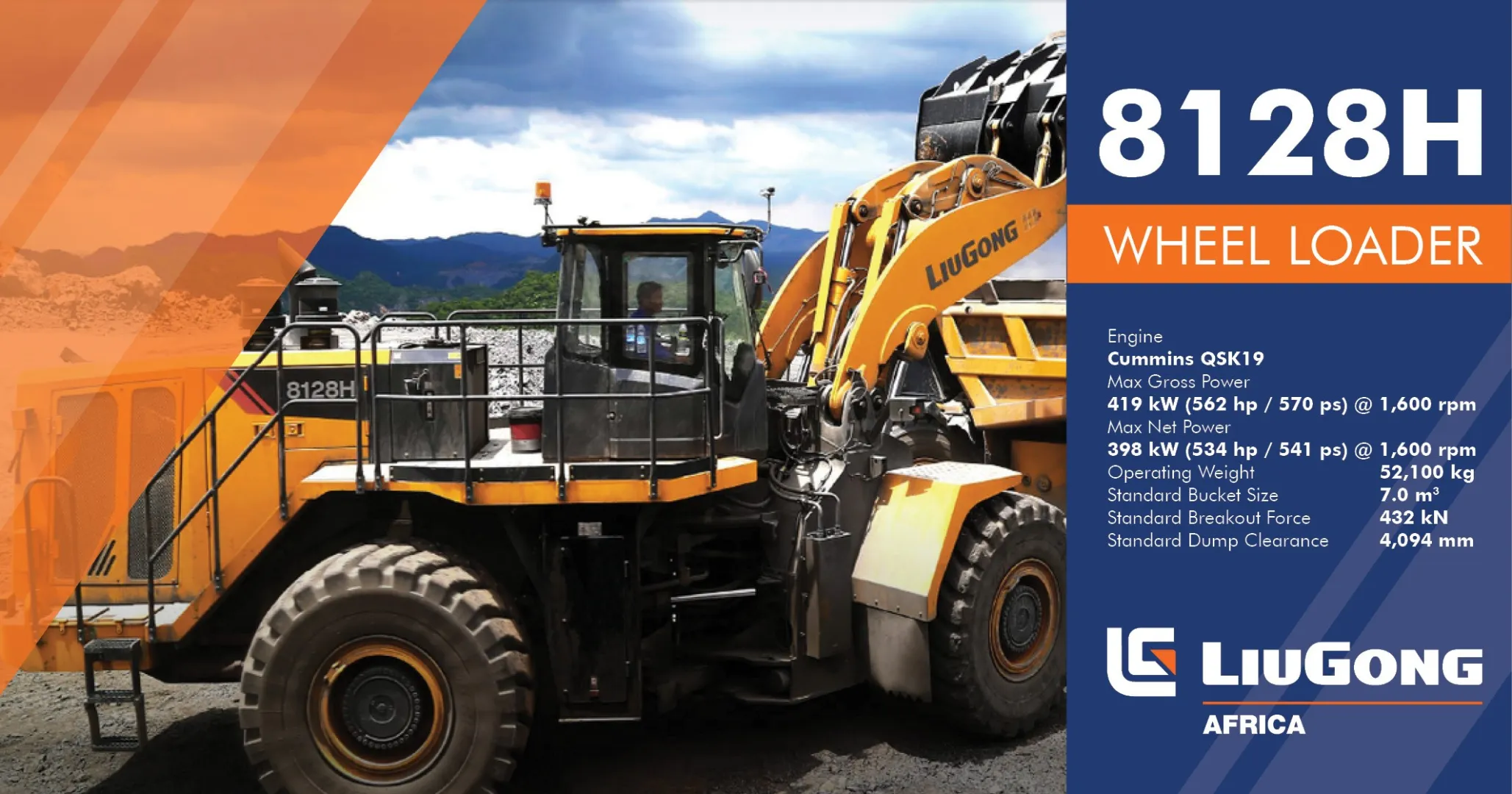 8128H Wheel loader | LiuGong Africa